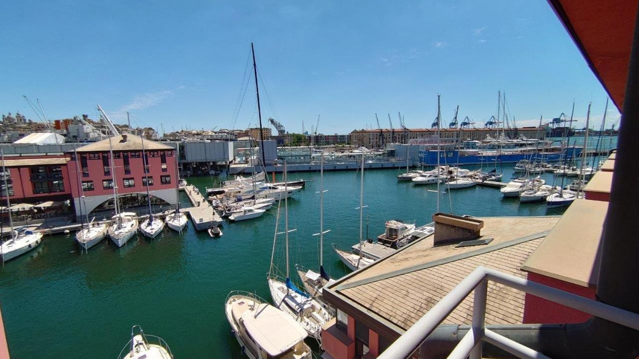Bilocale Vista Mare Con Terrazzo-Porto Antico- Parcheggio Scontato Appartement Genua Buitenkant foto